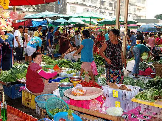 Fresh Produce Market in Bangkok